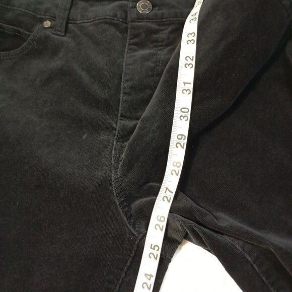 Talbots Black Straight Leg Corduroy Pants - Picture 9 of 10